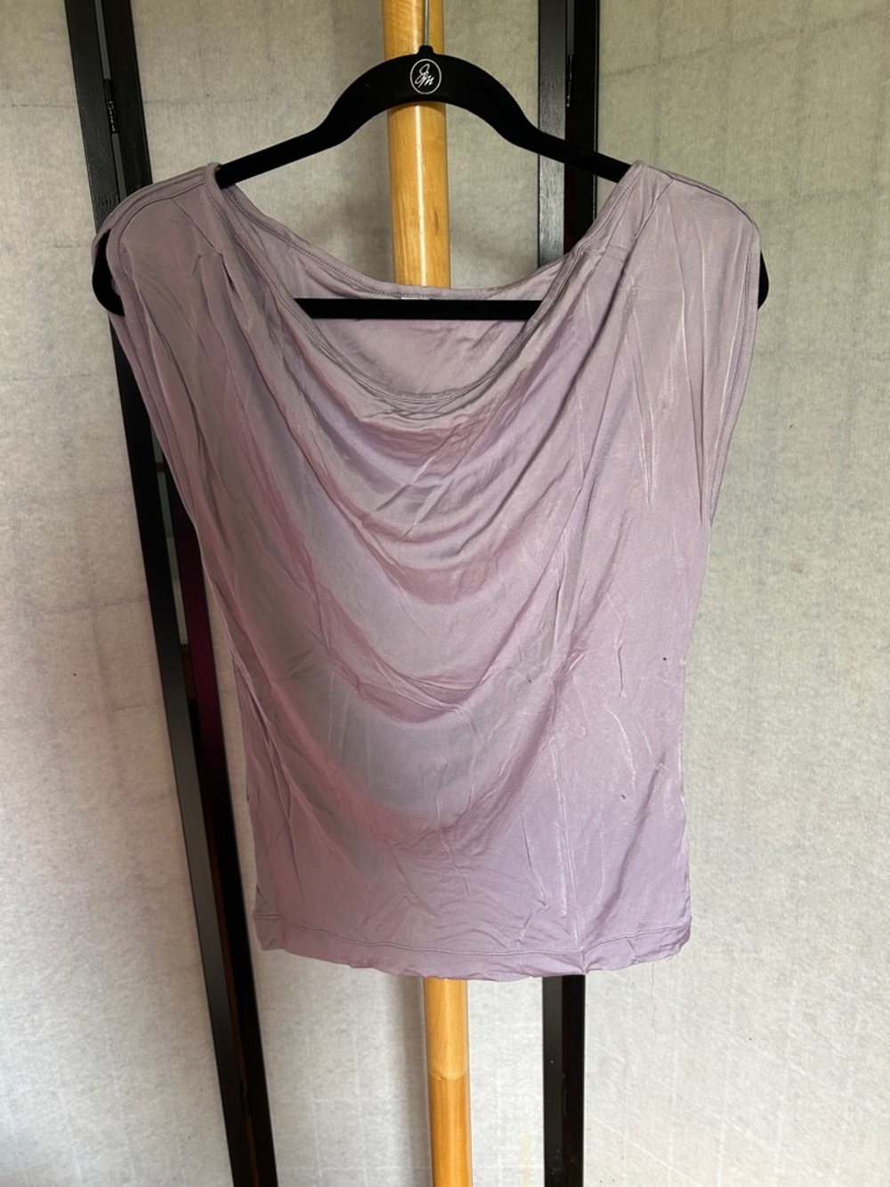 Draped Cowl Neck Women’s Top — Dusty Lavender
